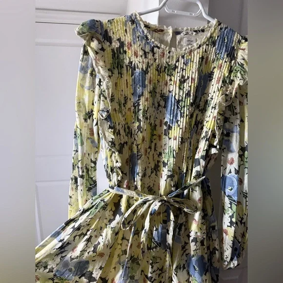 Aritzia Wilfred | La Bohème | Yellow Floral Elia Dress | Size Medium - Picture 7 of 16